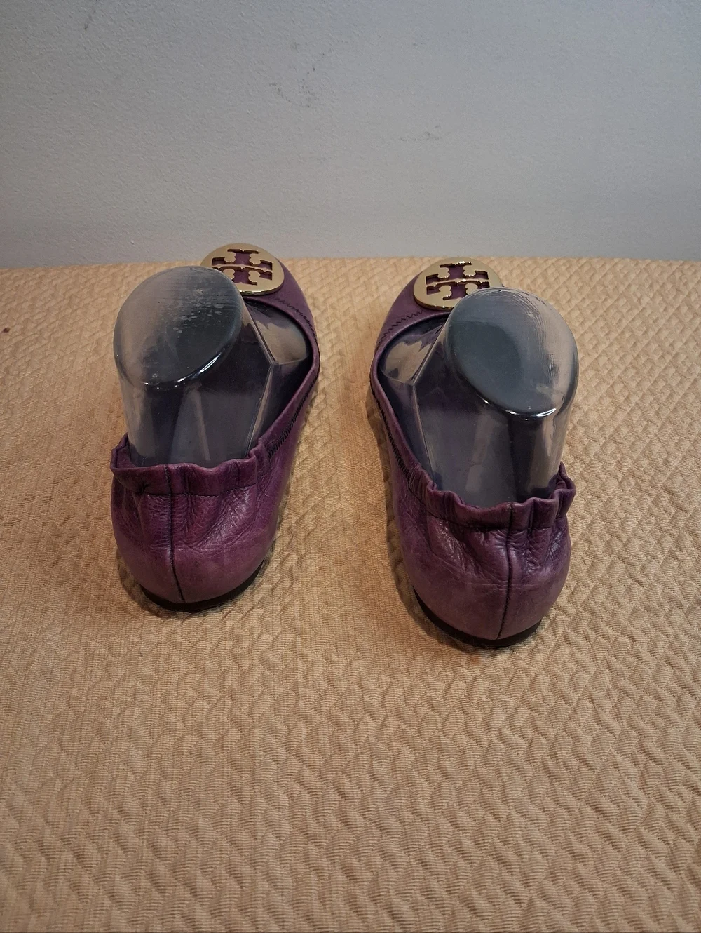 Tory Burch Size 7.5 Reva Purple Ballet Flats. Has Wear